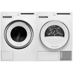 Asko W2084.W+T208H.W 24 Inch  208-240 V Washer & Heat Pump Dryer Pair