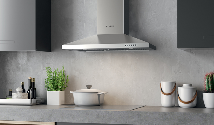 Faber DAMA36SSV2 36 Inch Mounted on Wall Range Hood 600 CFM