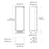 Fulgor Milano F7IFC30O1L 30 Inch Built In Freezer Column