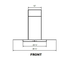 Cyclone SIB52236SS 36 Inch Mounted to Ceiling 600 CFM