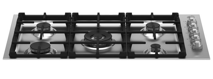 Bertazzoni MAST365QXE 36 Inch Master Series Slide Controls 5 Aluminum Burners Gas Cooktop