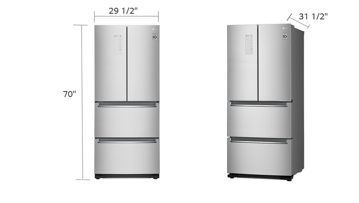 LG LRKNS1400V 36 Inch French Door Refrigerator-discontinued