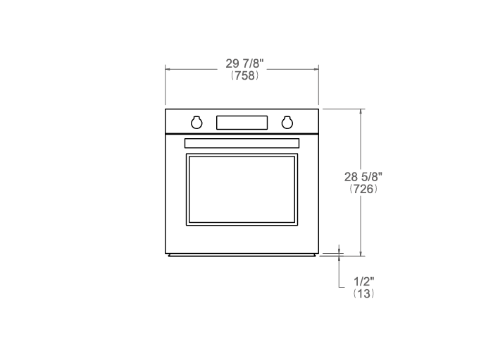 Bertazzoni MAST30FSEXV 30 Inch Single Wall Oven