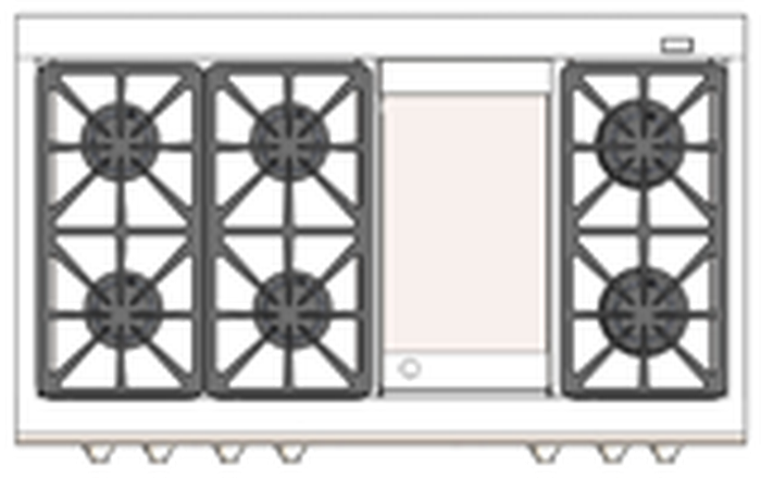 Capital CSB488L 48 Inch Dual Fuel Range