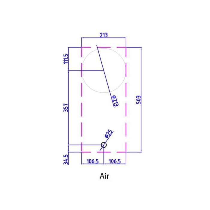 Pitt AIR 12 Inch Original 1 Burner Gas Cooktop