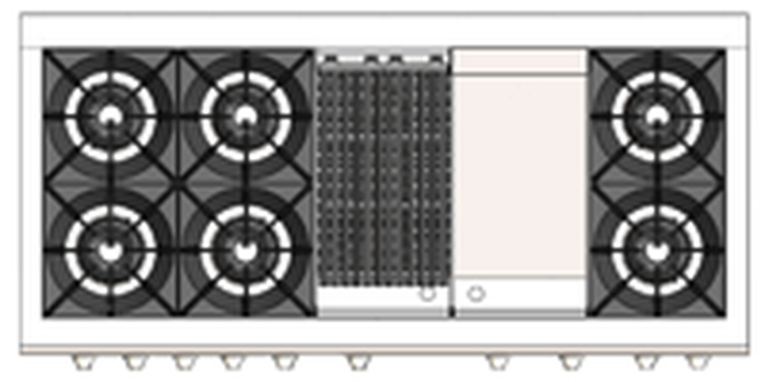 Capital GSCR604BGL 60 Inch Precision Gas Range
