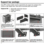 Pitt Cooking SUPPORT BAR  Inch Install kit  Range Parts