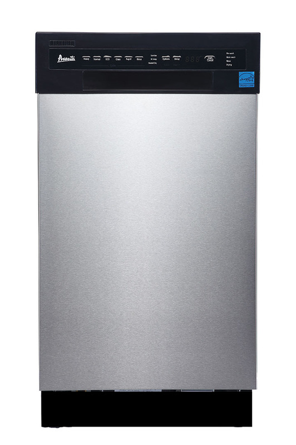 Avanti DW1833D3SE 18 Inch Dishwasher Front Controls