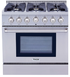 Thor Kitchen HRG3618U 36 Inch Professional Gas Range