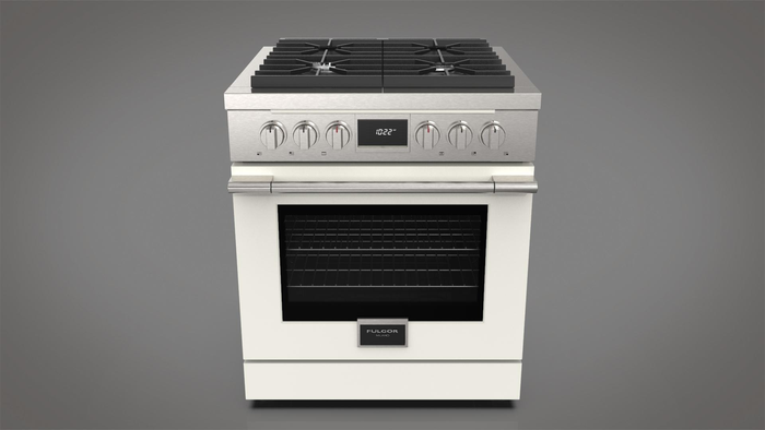 Fulgor Milano F4PDF304S1 30 Inch Convection Self Clean Dual Fuel Range