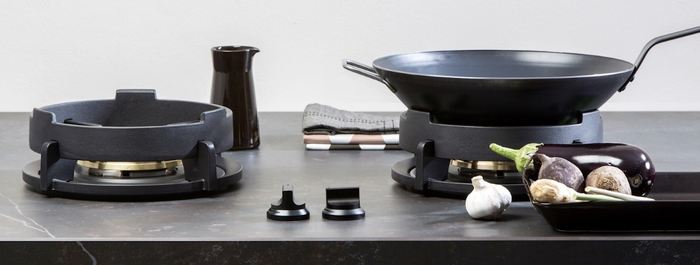 Pitt Cooking BAULA2BT-NG 21 Inch Black 2 Burner Gas Cooktop