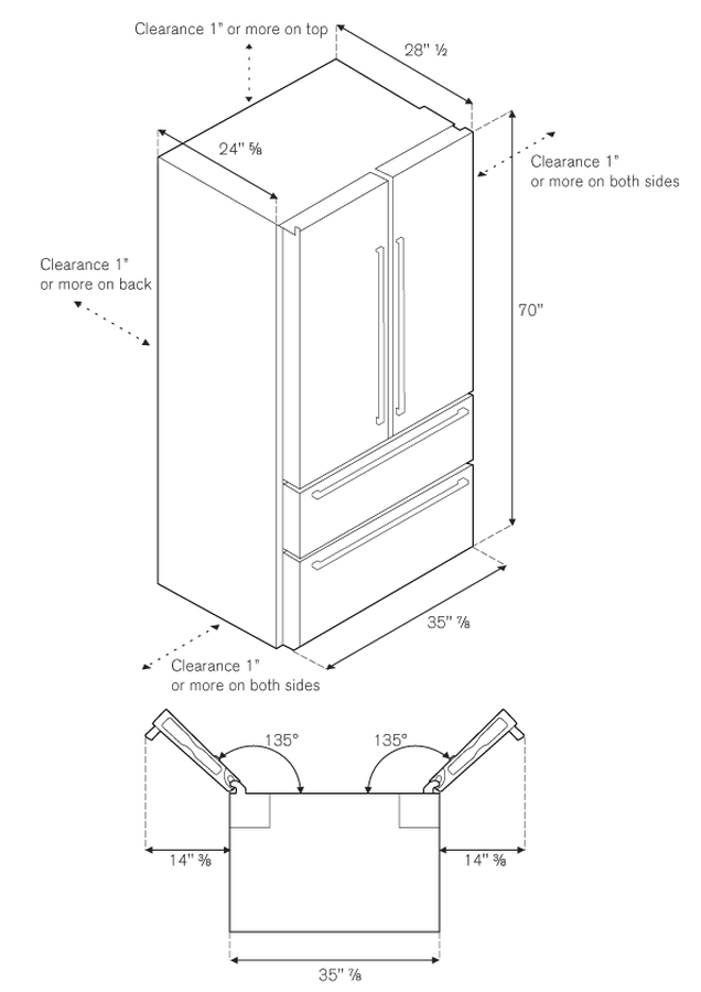 Bertazzoni REF36X17 French Door Refrigerator Replacement Parts