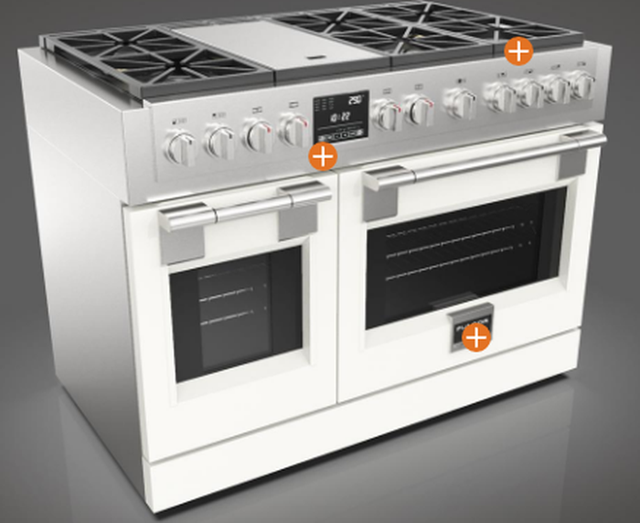 Fulgor Milano F6PDF486GS1 48 Inch Sophia Pro Dual Fuel Range