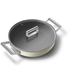 Smeg CKFD2811CRM Cookware 28cm Casserole Dish with Lid - sold out