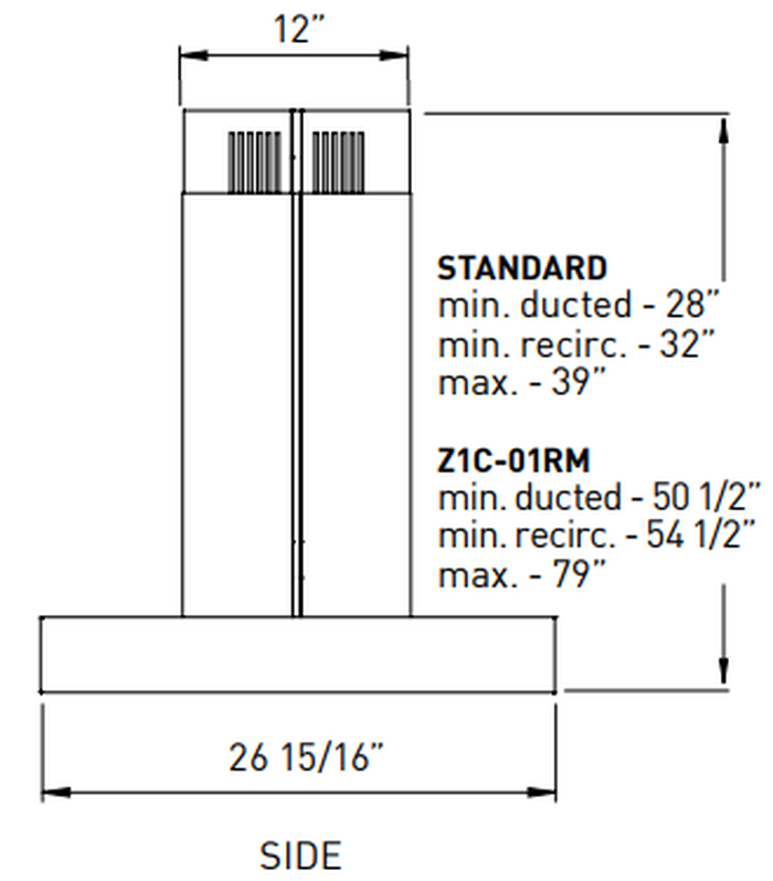 Zephyr ZRME36CS Range Hood Replacement Parts