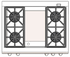 Capital CSB362G2N 36 Inch Dual Fuel Range