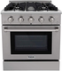 Thor Kitchen CRD3001U 30 Inch Dual Fuel Range Sealed Burners