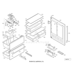 Liebherr CS2082 36 Inch Semi Built-In - Bottom Freezer Refrigerator Parts