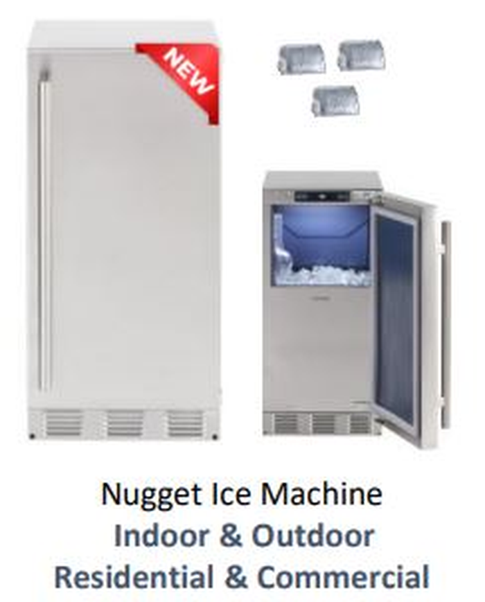 Sapphire SNIM155OD 15 Inch Built In Ice Machine