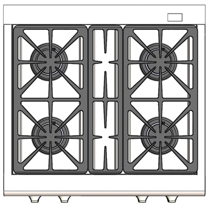 Capital CSB304L 30 Inch Dual Fuel Range