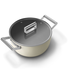Smeg CKFC2411CRM Cookware 24cm Casserole Dish with Lid