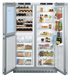 Liebherr SBS246 Built-In 48 Inch Side by Side Refrigerator SW5291 and SRB5280