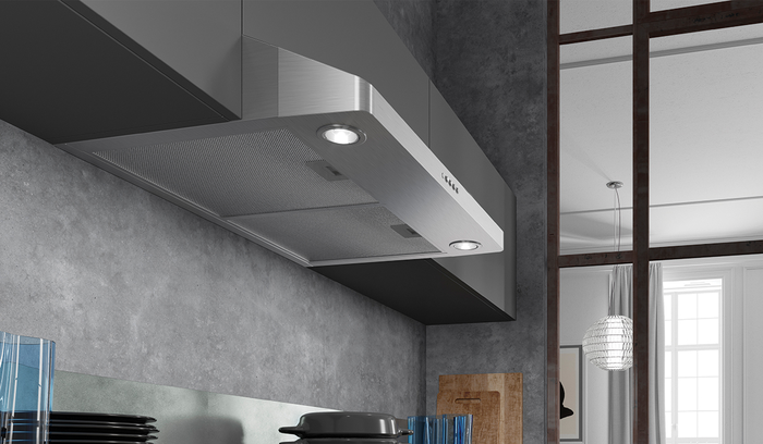 Faber LEVE24SS200 24 Inch Installed Under Cabinet Range Hood 200 CFM