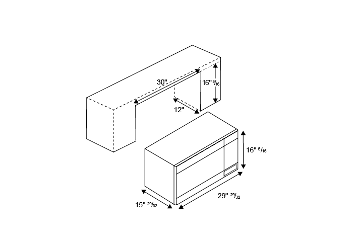 Bertazzoni KOTR30MXE Over the Range Microwave Replacement Parts