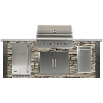 RTA RTACG8PFSG Island Grill 42 Inch Gas Out Door Grill