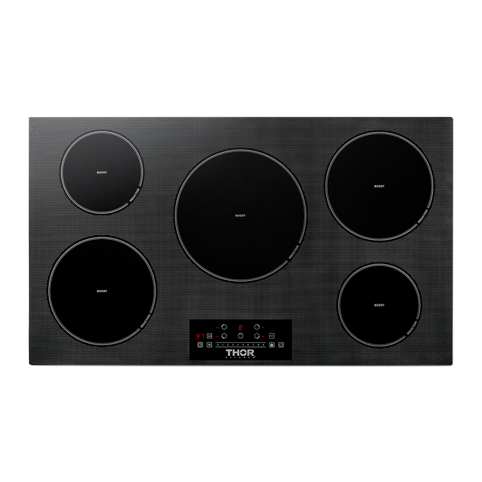 Thor Kitchen TIH36 36 Inch Induction Cooktop 5 Induction Elements