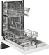 Frigidaire FFBD1831UW 18 Inch Ada Compliant Front Controls White Dishwasher