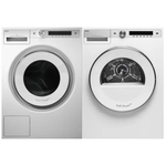 Asko W6124X.W+T611VU.W 24 Inch 208-240 V Washer & Veneted Dryer Pair
