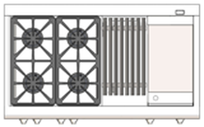 Capital CSB484BGL 48 Inch Dual Fuel Range