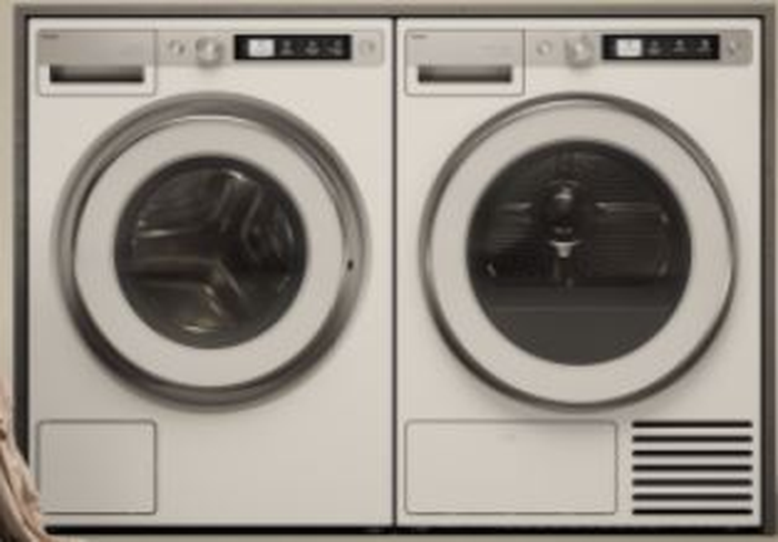 Asko W7XLW-T7VXLW 24 Inch 208-240 V Washer & Veneted Dryer Pair