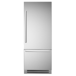 Bertazzoni REF30BMBIXRT 30 Inch Built In Bottom Freezer Refrigerator