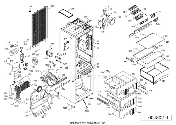 Liebherr HC1070 Refrigerator Replacement Parts
