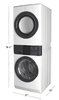 Electrolux ELTE730CAW 27 Inch Two Ways to Sanitize. LuxCare Wash System 5.2 cu.ft Steam Washer WashTower with Electric Dryer