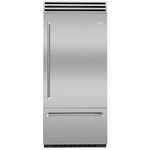 BlueStar BBB36R3C 36 Inch Built In Bottom Freezer Refrigerator