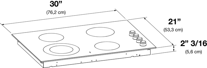Fulgor Milano F3RK30S2 30 Inch 300 series Electric Cooktop