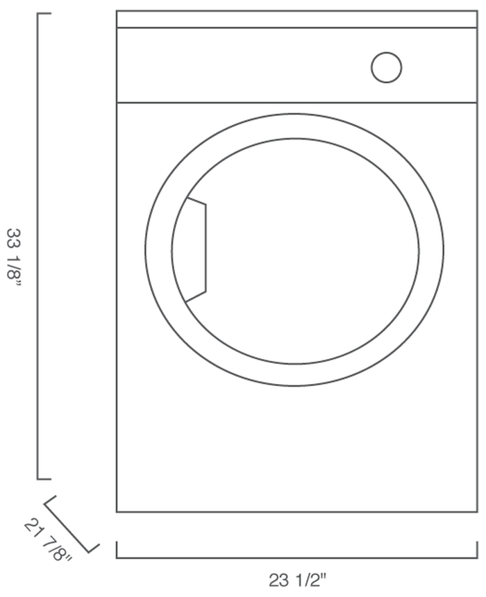 Blomberg DV17600W2 24 Inch Electric Dryer