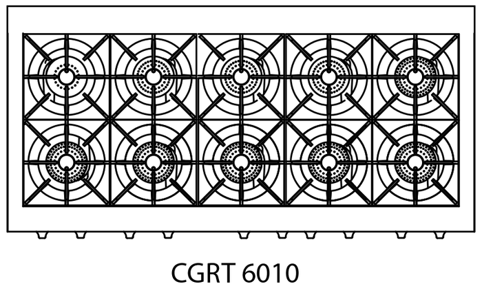 Capital CGRT6010 60 Inch Gas Rangetop