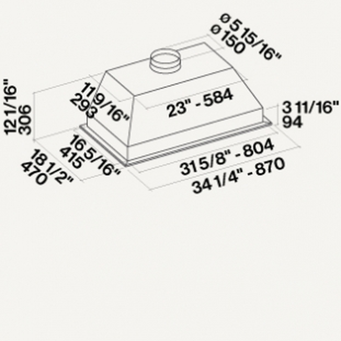 Falmec FIMAS34B6SS1 Discontinued no longer available