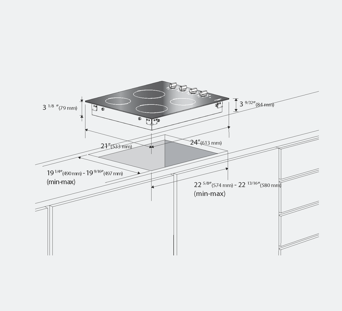 Fulgor Milano F6RT36S2 36 Inch Electric Cooktop Part