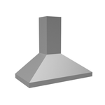 Vent-A-Hood PDH14K36WH 36 Inch Mounted on Wall ARS CFM