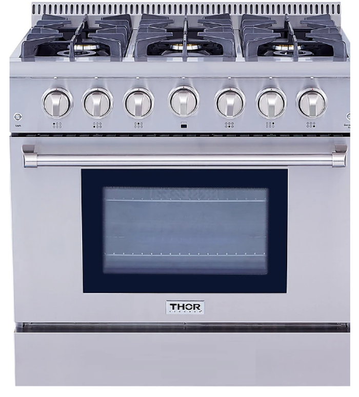 Thor Kitchen HRG3618U 36 Inch Professional Gas Range