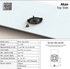 Pitt AKAN 9 Inch Gas Cooktop Top Controls One 2 kW Aluminum Gas Burner