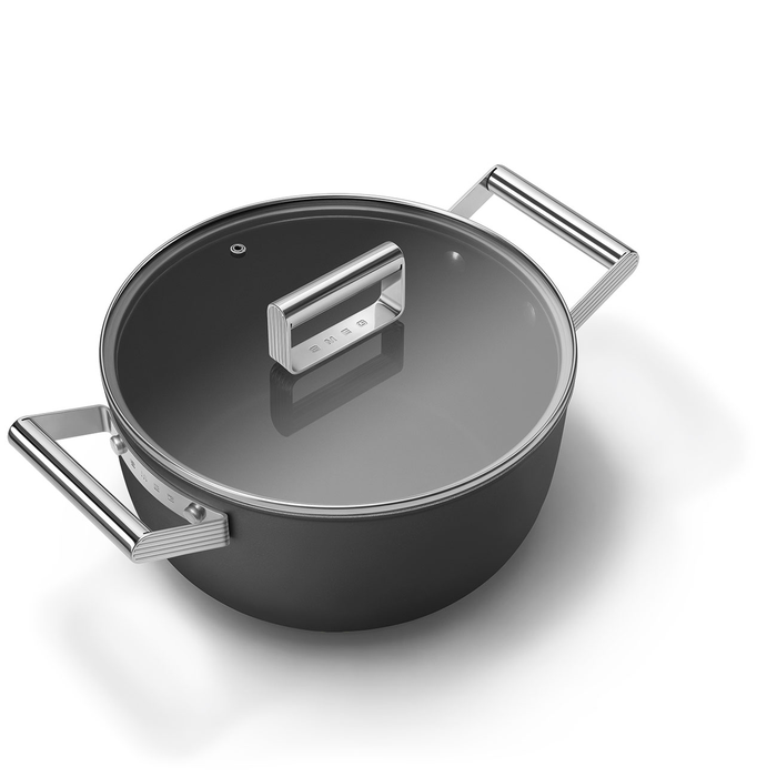 Smeg CKFC2411BLM Cookware 24cm Casserole Dish with Lid