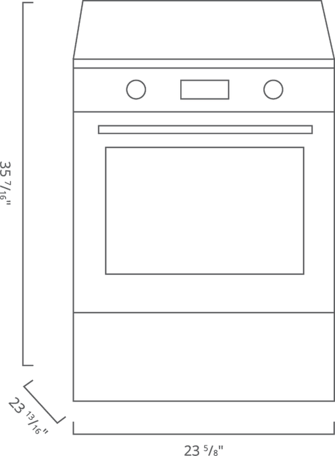 Blomberg BIRC24102SS 24 Inch Induction Range