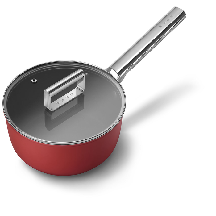 Smeg CKFS2011RDM Cookware 20cm Sauce Pan with Lid