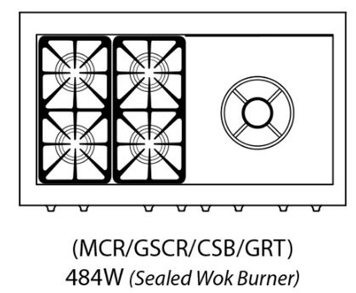 Capital MCR484W 48 Inch Gas Range